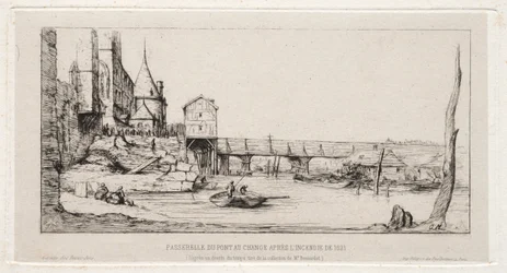 Gyaloghíd ideiglenesen felváltja a párizsi Exchange Bridge-et az 1621-es, 1860-as tűzvész után.