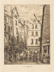 Rue Pirouette a vásárcsarnokoknál, Párizs