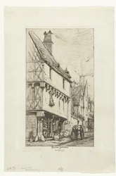Huis van de Muzikant Oud huis Bourges-ban Régi ház Bourges-ban (cím a tárgyon)