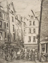 Rue Pirouette Les Hallesben Rue Pirouette Les Hallesben, Párizsban, Laurence után, 1860.