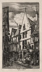 Rue des Toiles, Bourges, 1853.