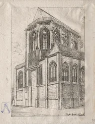 A St. Martin-sur-Renelle-templom apszisa, 1860.