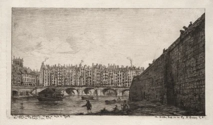 A párizsi Exchange Bridge, 1784 körül