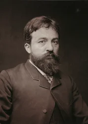 Művészi és életrajzi album, V. évf., Szalon 1885; Pierre Fritel (1853-1942) francia festő, szobrász és metsző portréja