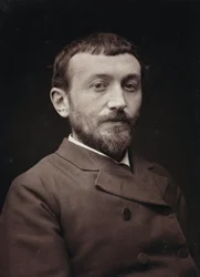 Művészi és életrajzi album, V. évf., Szalon 1885; Alfred-Henri Bramtot (1852-1894) francia festő portréja