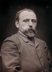 Művészeti és életrajzi album, 6. évf., Szalon 1885; Edouard Jean Dambourgez (1844-1931) festő portréja