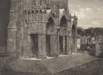 Plate XII Chartres Cathedral, Portico du Midi Plate XII Chartres Cathedral..., 1855.