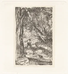 Planche XI - Le Bűcheron (XI. tábla - A favágó),1857 körül (nyomat)