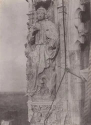 Evangélista Szent János, Chartres-i székesegyház,c. 1854 (fotó)