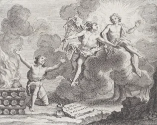 Apollón, Merkúr és a pásztorlányok, X. Fable in La Motte, Fables Nouvelles, 1719., 1719.