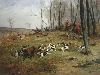 A vadászat (olaj, vászon)