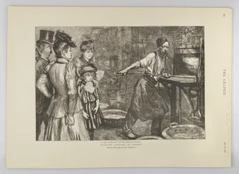 A Tower Hill-i izzítókemence, a The Graphic 1895-ös számából.