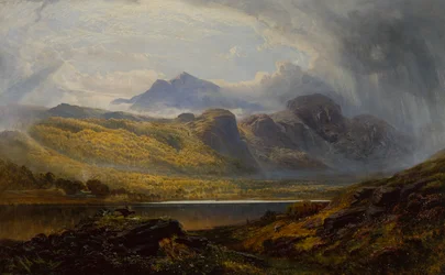 Llyn Crafnant, Moel Siabed a távolban, Észak-Wales