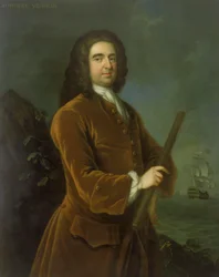Edward Vernon admirális (1684-1757), 1730-as évek közepe (olaj, vászon)