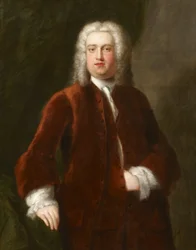 Egy azonosítatlan 18. századi úriember portréja Georg Frideric Händel portréjaként, 1737