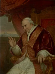 Pius pápa portréja 1761-1830, 1828.