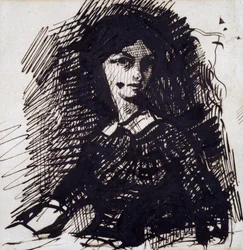 Jeanne Duval portréja, 19. század közepe