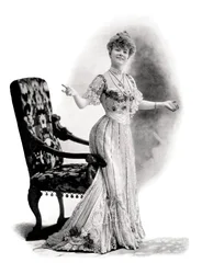 Egy párizsi színésznő, Mademoiselle Charlotte Wiehe, 1901.