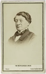 Laborde Léon diplomata, régész és a Louvre kurátora portréja, 1860-90 körül (fotó)