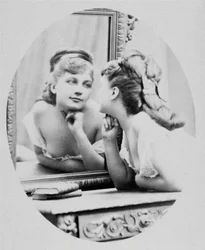 Henriette Victoire Drouard (1851-1923) színésznő portréja.