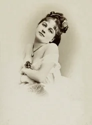 Henriette Victoire Drouard (1851-1923) színésznő portréja.