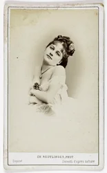 Henriette Victoire Drouard (1851-1923) színésznő portréja.