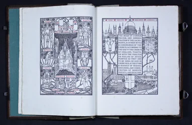Címlap és előlap az Essex House Press által kiadott „The Prayer Book of Edward VII”-ből