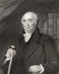 Henry Richard Fox, H. Robinson metszet, a National Portrait Gallery III. kötetéből, megjelent 1835 körül