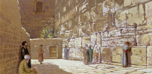 A Siratófal Jeruzsálemben, 1872