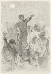 Wilfried a harcosaitól körülvéve
