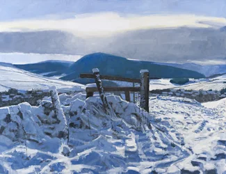 Borders Snow, 2012 (olaj, vászon)