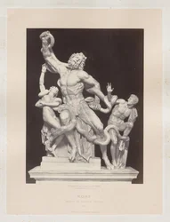 Róma: Laocoon Vatikáni Csoport, c. 1860.