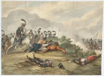 Blücher marsall a ligny-i csatában 1815. június 16-án