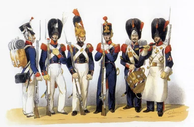 A francia hadsereg egyenruhái: Nemzeti Gárda (Gyalogság)