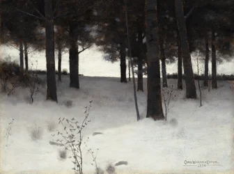 Woods in Winter, 1886.