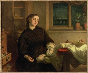Otthoni álmok, 1869 (olaj, vászon a táblára fektetve)