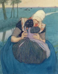 Anya és gyermeke, 1900
