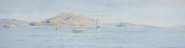 Egy napsütéses nap a tengerparton, Villefranche sur Mer, 1885 körül (olaj, vászon lerakva)