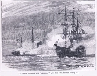 Az "Alarama" és a "Kearsarge" harca