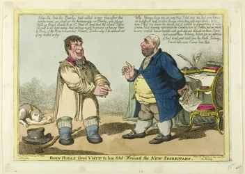 John Bull első látogatása régi barátjánál, az új titkárnál