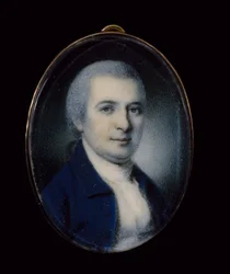 Henry "Light-Horse Harry" Lee (1756-1818) tábornok portréja, c. 1785 (akvarell elefántcsonton)