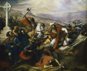 Martell Károly a tours-i csatában, 1837