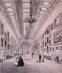The Picture Gallery, Buckingham Palace, metszett C. Graf, 1880 körül (litho)