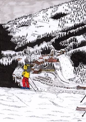 Hochfügen, 2020 (finom bélés papíron)