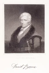 Daniel Boone (1736-1813), metszett: James Barton Longacre (1794-1869)