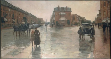Esős nap Bostonban, 1885