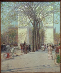 Washington Arch, tavasz