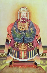 Tzu Hsi, az özvegy császárné portréja (1835-1908)