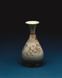 Piros máz alatti palack, Yuhachan, Yuan-dinasztia, 14. század