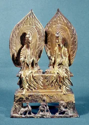 Prabhútaratna és Sákjamuni Buddha, Hebei tartományból, Északi Wei-dinasztia, i. sz. 518